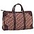 Borsa Boston Christian Dior Trotter Canvas Rossa Oro Auth 197860 Rosso D'oro
