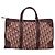 Borsa Boston Christian Dior Trotter Canvas Rossa Oro Auth 197860 Rosso D'oro - vista 13