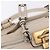 Chloé Borsa a mano Chloe Paddington in pelle Beige Oro Argento Auth ki6776M D'oro - vista 18