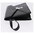 Borsa Clutch LOEWE Pelle Nero Argento Auth 197703 - vista 4