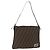 Borsa a tracolla FENDI Zucca Canvas Mamma Baguette Marrone Nero Auth 196984