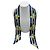 Hermès Twilly in seta stampata Les Brandebourgs Blue Multi Hermes Multicolore - vista 6
