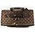 Valigia trolley da viaggio Louis Vuitton Brown Pegase 55 Damier Ebene Marrone - vista 5