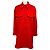 Stella Mc Cartney Stella McCartney Red Button Front Mid-Length Wool Coat