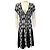 Balmain Skater-Kleid aus Python-Jacquard-Strick in Schwarz / Weiß