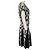 Balmain Skater-Kleid aus Python-Jacquard-Strick in Schwarz / Weiß - Ansicht 2