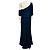 Autre Marque Vestido Anabella de tul texturizado Navy de Theia Azul marino - vista 3