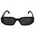 Prada Black Acetate Square Frame Symbole Sunglasses