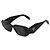 Prada Black Acetate Square Frame Symbole Sunglasses - view 3