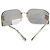 Gafas de sol Aube Miu Miu de metal dorado y lentes grises - vista 4