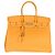 Hermès Jaune D'or Epsom Birkin 35 GHW Arancione Giallo