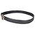 Ceinture Chanel en agneau bleu marine avec logo CC Paris or champagne 95/38 - vue 3