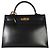 Hermès Vintage Black Box Sellier Kelly 35 GHW Nero - vista 8
