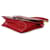 Borsa a tracolla Prada Red Saffiano Envelope Flap con catena Rosso - vista 5