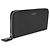Portafoglio da viaggio con zip Saint Laurent Black Grain De Poudre Nero - vista 4