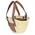 Bolsa Cesto Pequena Loewe em Ráfia Natural Tan Marrom Bege - vista 3