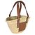 Bolsa Cesto Pequena Loewe em Ráfia Natural Tan Marrom Bege - vista 4