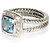 Anello Petite Albion David Yurman in argento sterling, topazio e diamante - vista 3