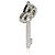 Pendente a Chiave Mini Fleur de Lis in Platino e Diamanti Tiffany & Co. - vista 2
