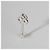 Pendente a Chiave Mini Fleur de Lis in Platino e Diamanti Tiffany & Co. - vista 4