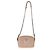 Prada Borsa Camera Small in Nappa Impunture Diagramme Rosa Beige - vista 5