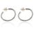 Orecchini a cerchio Cable in argento sterling David Yurman - vista 4