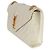Borsa Satchel Monogram Small in pelle Grain De Poudre Beige Mixed Triquilt Saint Laurent - vista 3