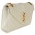 Borsa Satchel Monogram Small in pelle Grain De Poudre Beige Mixed Triquilt Saint Laurent - vista 4