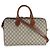 Gucci Brown GG Supreme Monogram Große Boston Bag Braun - Ansicht 2