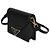 Tarjetero Prada de piel Saffiano negro con correa - vista 3