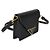 Tarjetero Prada de piel Saffiano negro con correa - vista 4
