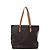 Borsa a tracolla Louis Vuitton Cabas Mezzo Monogram Canvas in marrone M51151