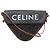 Céline Borsa a tracolla Celine Triomphe Triangle in PVC e pelle, marrone
