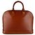 Borsa a mano Louis Vuitton Alma in pelle Epi Marrone