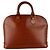 Borsa a mano Louis Vuitton Alma in pelle Epi Marrone - vista 3