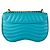 Borsa a tracolla con catena Louis Vuitton New Wave in Turquoise Turchese - vista 3