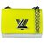 Borsa a tracolla Louis Vuitton Epi Twist MM Marrone Porpora Giallo