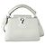 Borsa a mano Louis Vuitton Capucines MINI in pelle bianca Bianco