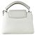 Borsa a mano Louis Vuitton Capucines MINI in pelle bianca Bianco - vista 3