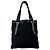 Borsa a mano Saint Laurent in tela nera Nero - vista 3