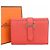 Hermès Portafoglio tri-fold combinato Hermes Bearn in Rosa