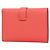 Hermès Portafoglio tri-fold combinato Hermes Bearn in Rosa - vista 2