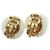 Timeless Orecchini a clip Chanel Coco Mark Bianco D'oro - vista 2