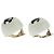 Timeless Orecchini a clip Chanel Coco Mark Bianco D'oro - vista 4