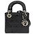Borsa a mano Christian Dior Mini Cannage Lady Nero