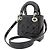 Borsa a mano Christian Dior Mini Cannage Lady Nero - vista 2