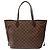 Borsa LOUIS VUITTON Neverfull in Tela Marrone - 103851