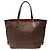 Borsa LOUIS VUITTON Neverfull in Tela Marrone - 103851 - vista 3