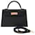 Hermès HERMES Kelly Mini Tasche aus schwarzem Leder - 103841 - Ansicht 3