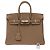 Hermès Borsa HERMES Birkin 25 in Pelle Étoupe - 103840 Taupe